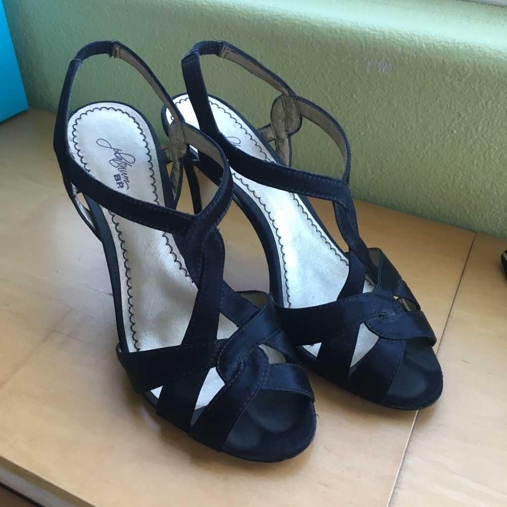 Nordstrom BP Black Strappy heels